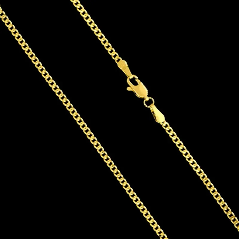 Corrente Grumet 2mm (joia folheada a ouro)