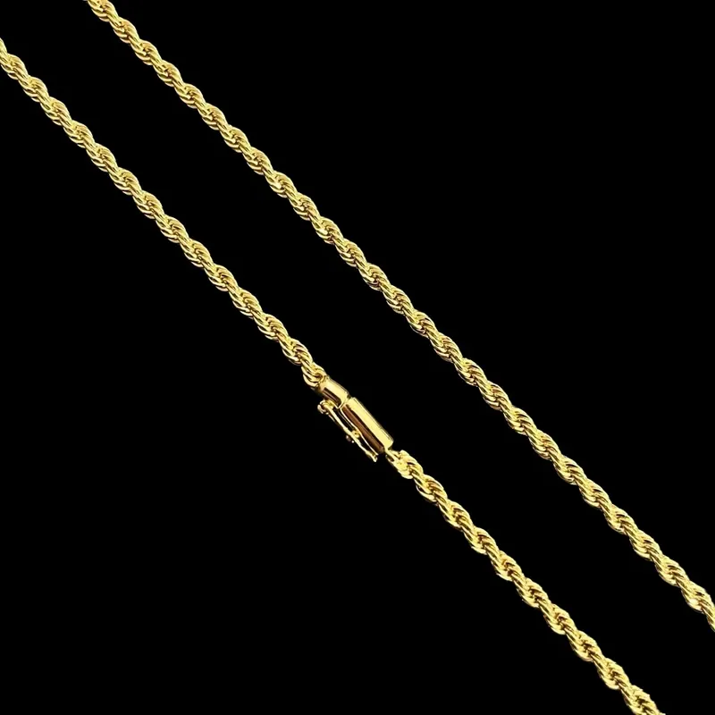 Corrente Baiana 4mm (joia folheada a ouro)