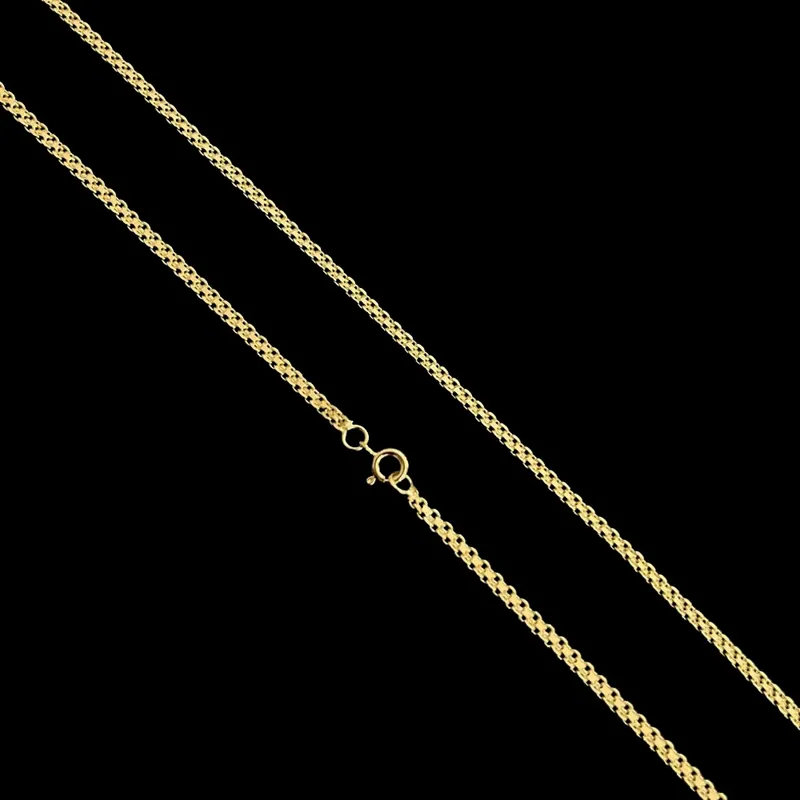 Corrente Cadeado Duplo 2mm (joia folheada a ouro)